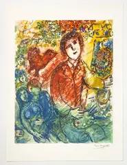 Untitled by Marc Chagall, Lithograph 103/300, offered Aug 2021