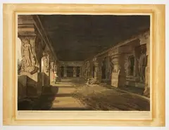 Untitled by Thomas Daniell, Aquatint. Heavy discoloration at edges. Approx, offered Aug 2021