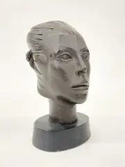 Untitled by G.C. Marini, bronze finish plaster cast head 14/500, offered Mar 2021