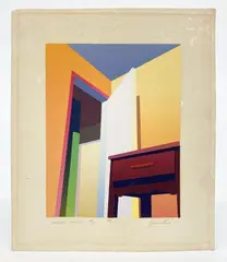 Untitled by James Clark, serigraph pencil signed numbered interior series #2, offered Mar 2021