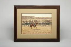 The Neighbor Cow by Gary Morton, Watercolor, offered Feb 2019