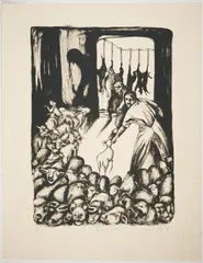 The Selection by Sue Coe, 1991, Lithograph from one stone, offered Jun 2023