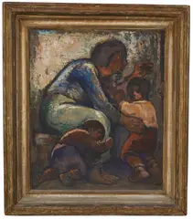 Untitled by Eugene Higgins, Oil on board, offered Mar 2023