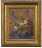 From My Garden by Edna Lawrence, Oil on canvas board, offered Mar 2023