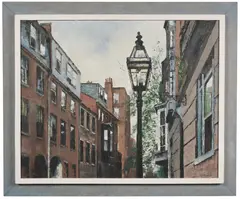 Old Boston by Joy Biddle, Oil on canvas, offered Mar 2023