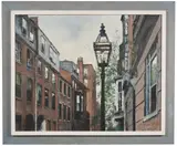 Old Boston by Joy Biddle, Oil on canvas, offered Mar 2023