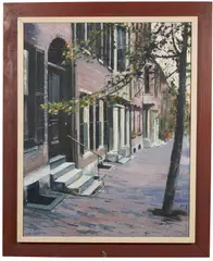 Beacon Hill by Joy Biddle, Oil on canvas, offered Mar 2023