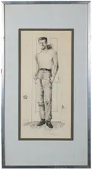 Wet Paint by Malcom Edgar Case, Pen and ink, offered Mar 2023
