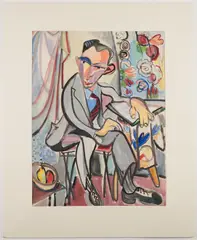 Portrait of a Man by Helen Stein, gouache) on paper, offered Mar 2023