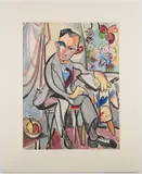 Portrait of a Man by Helen Stein, gouache) on paper, offered Mar 2023