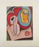 Abstract Modernist Still Life by Helen Stein, gouache) on paper, offered Mar 2023