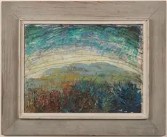 Untitled by Tanju, Oil on artist board, offered Dec 2022