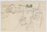 Bretagne (Brittany, France) by Jean Volang, Pencil on large format artist sketch paper, offered Dec 2022