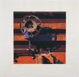 Rolling Stock #13 by Robert Cottingham, 1993, woodcut on paper, offered Dec 2022