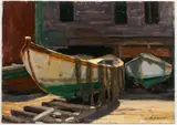 Gloucester Harbor.' by Arnold Whitman Knauth II, Oil on Masonite, offered Dec 2022