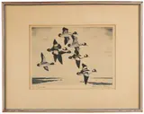 Butterballs by Churchill Ettinger, etching, offered Dec 2022