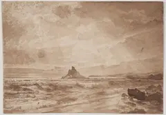 Untitled by William Trost Richards, Gouache and ink wash on paper, offered Dec 2022