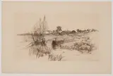 Landscape.' Etching. Signed in pencil by John Austin Sands Monks, etching and was retained by Monks in his portfolio, offered Dec 2022