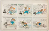 Anthropomorphic story illustrations by Horace Boylston Dummer, Pen and ink and watercolor on paper, offered Dec 2022