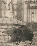 Le Corbeau by Félix Bracquemond, Etching, offered Dec 2022