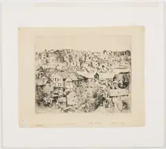 East Gloucester by William Meyerowitz, 1920, Etching, offered Dec 2022