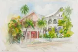 Florida (Key West).' by Mildred C. Jones, Watercolor on paper, offered Dec 2022