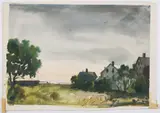 Houses & Water (Gloucester) by Jerri Ricci, Watercolor on paper, offered Dec 2022