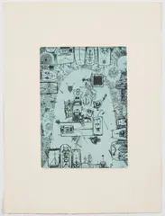 Color by Hodaka Yoshida, etching, offered Dec 2022