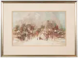 Untitled by W. Spencer Crooks, Gouache on paper, offered Dec 2022