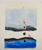 Untitled by Marietta Berman, Gouache on paper with etching verso, offered Dec 2022