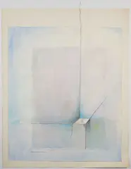 Untitled by Marietta Berman, Gouache, colored pencil and thread on paper, offered Dec 2022