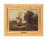 Untitled- Landscape by William Hart, 1888, oil on canvas, sold Jun 2024