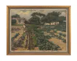 Untitled - Genre Farm Scene - early 20th century by William T King Amsden, oil on canvas, sold Jun 2024