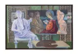 Untitled - Apollo Visits Series by Phillip J. Thompson, oil on canvas, sold Jun 2024