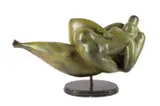 Untitled - Figural Nude Group by Ali Salem, bronze, sold Jun 2024