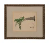 S. Della Bella by Leonard Baskin, etching on paper, sold Jun 2024