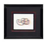 Swirls II by Yaacov Agam, serigraph on paper, sold Jun 2024