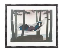 Summer Idyll - 1976 by Will Barnet, screenprint and lithograph on paper, sold Jun 2024