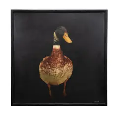 Mallard 2 by Dawne Raulet, mixed media on board, sold Jun 2024