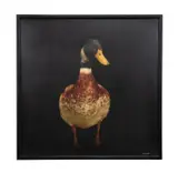 Mallard 2 by Dawne Raulet, mixed media on board, sold Jun 2024