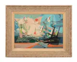 Invitation de Voyage - 1955-1967 by Jean de Botton, oil on canvas, sold Jun 2024