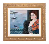 Vacances (Vacation) - second half 20th century by Charles Levier, oil on canvas, sold Jun 2024