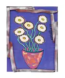 Untitled - Still Life of Flowers - 1997 by Eric Legge, oil on board, sold Jun 2024