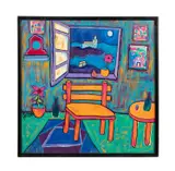 Untitled - Interior Scene - 1997 by Eric Legge, oil on panel, sold Jun 2024