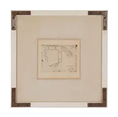 Untitled - Flat Corner Brace by Jim Dine, engraving on paper, sold Jun 2024