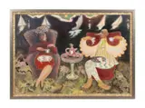 Untitled - Surrealist Figural Scene - 1997 by Phillip J. Thompson, oil on canvas, sold Jun 2024