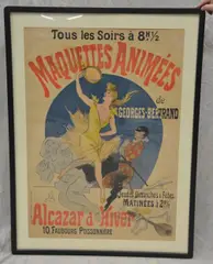 Poster by Jules Chéret, lithograph on paper, sold Dec 2018