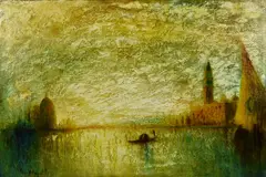 painting of Venetian scene by George Henry Bogert, oil on canvas, sold Dec 2018