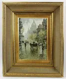 titled Jump by Nikolai Dmitriyevich Kuznetsov, oil on canvas, sold Nov 2022