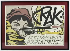 Crak! (Corlett II.2) by Roy Lichtenstein, lithograph, sold Nov 2022